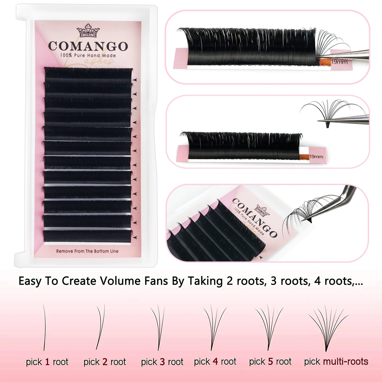 0.07 Cashmere Easy Fanning Eyelash Extensions 8-25mm