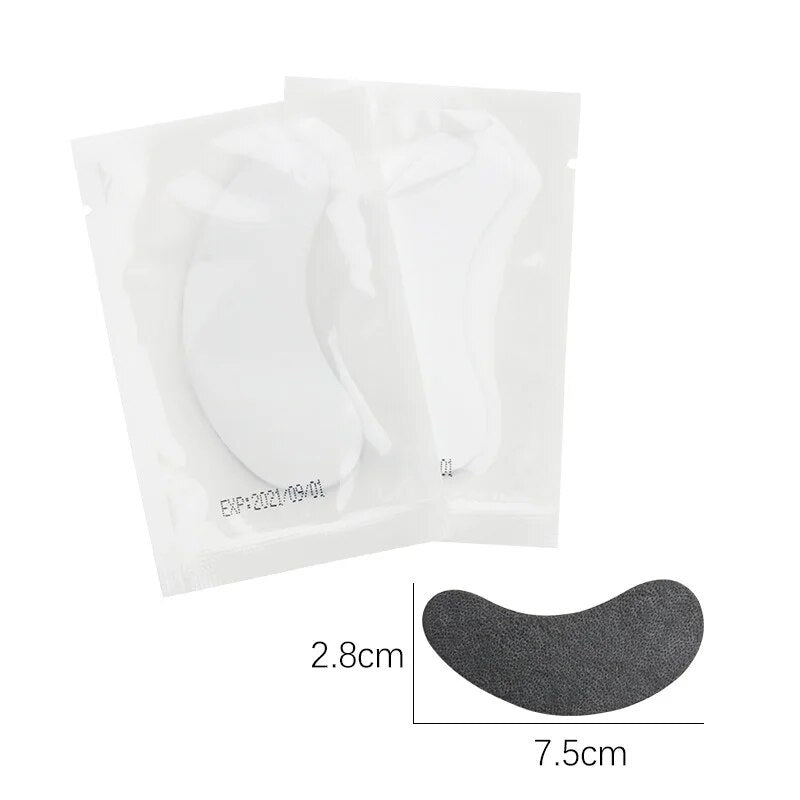50 pairs Gel Eye Pads Eyelashes Paper Patches For Eyelash Extension UV Protection