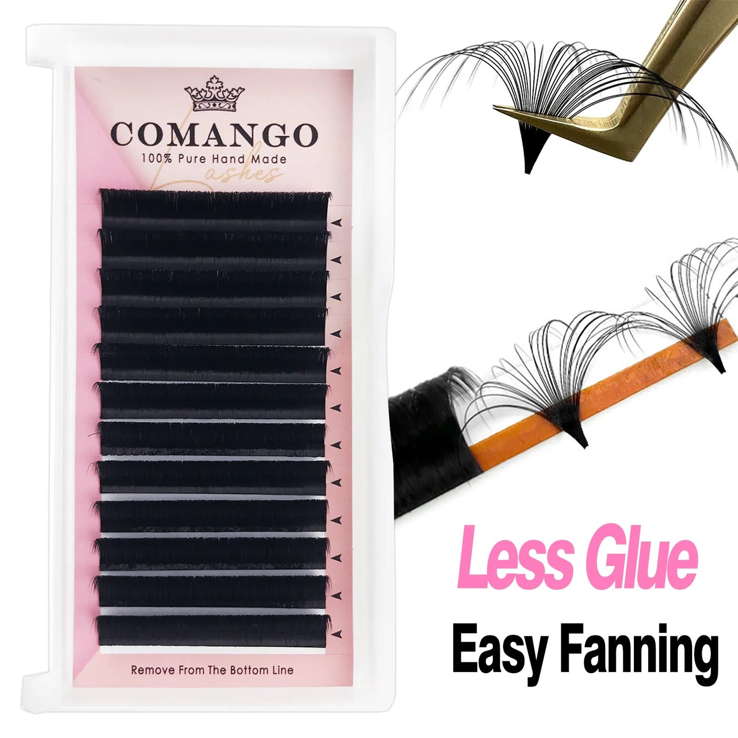 0.07 Cashmere Easy Fanning Eyelash Extensions 8-25mm